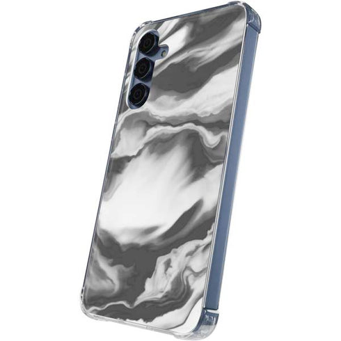 Grey Marble Ink Galaxy A55 5G Clear Case