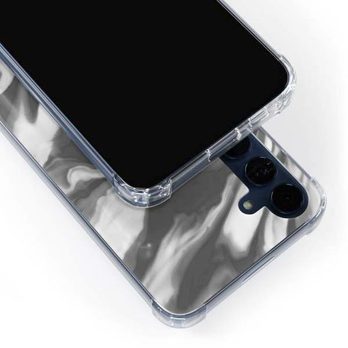 Grey Marble Ink Galaxy A55 5G Clear Case
