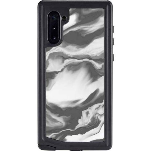 Grey Marble Ink Galaxy Cases
