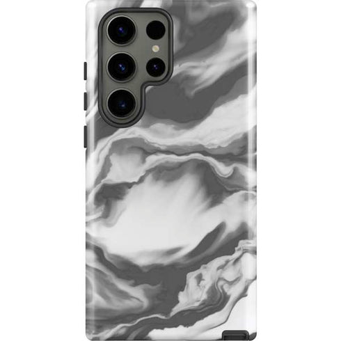 Grey Marble Ink Galaxy S23 Ultra Pro Case