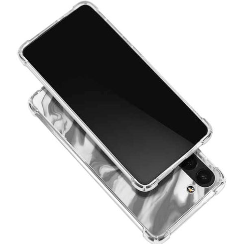 Grey Marble Ink Galaxy S24 FE Clear Case