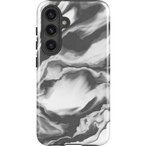 Grey Marble Ink Galaxy S25 Impact Case