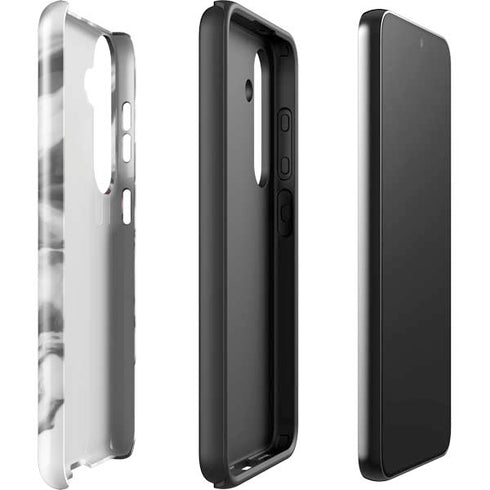 Grey Marble Ink Galaxy S25 Impact Case