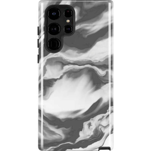 Grey Marble Ink Galaxy S25 Ultra Impact Case