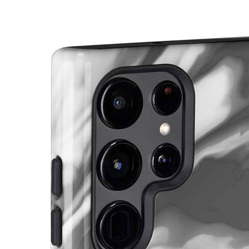 Grey Marble Ink Galaxy S25 Ultra Impact Case