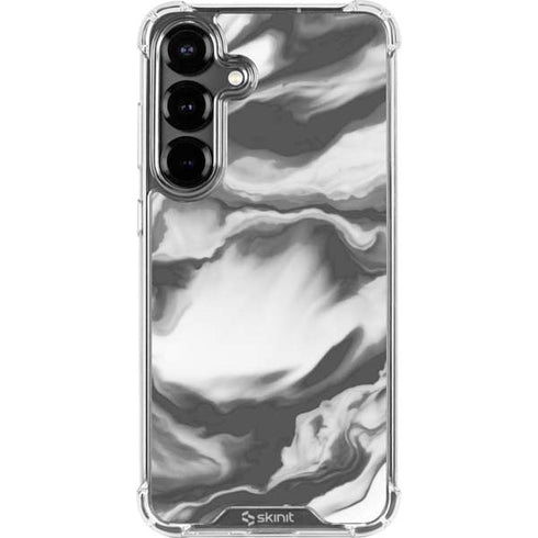 Grey Marble Ink Galaxy S26 Clear Case