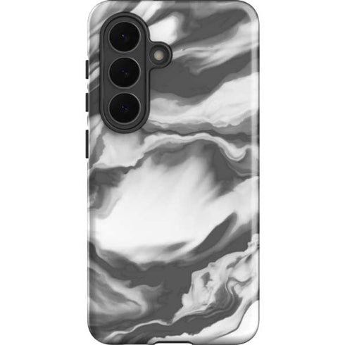 Grey Marble Ink Galaxy S26 Impact Case
