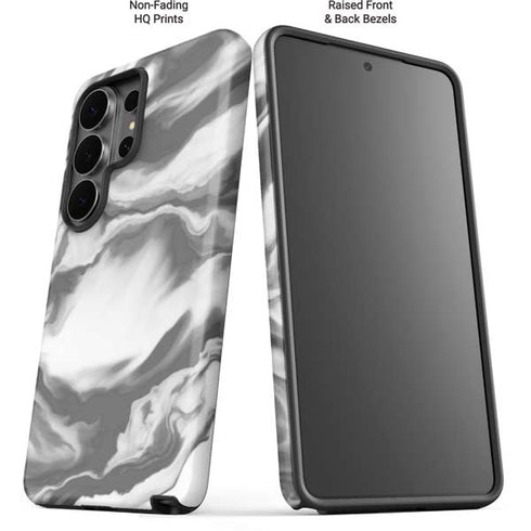 Grey Marble Ink Galaxy S26 Ultra Impact Case