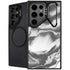 Grey Marble Ink Galaxy S26 Ultra Kickstand Case