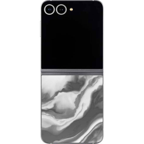 Grey Marble Ink Galaxy Z Flip6 Skin