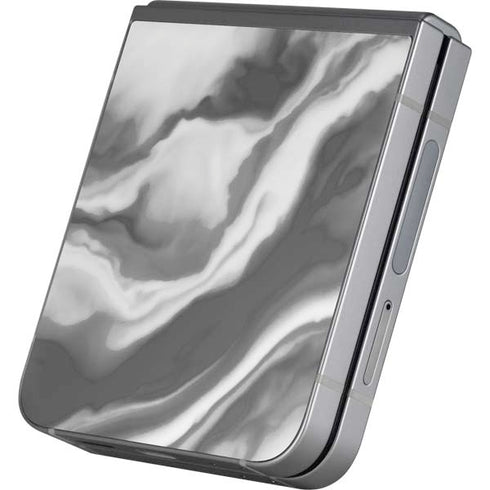 Grey Marble Ink Galaxy Z Flip6 Skin