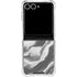 Grey Marble Ink Galaxy Z Flip7 Clear Case