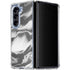 Grey Marble Ink Galaxy Z Fold5 5G Clear Case