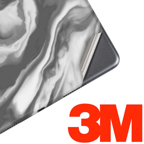 Grey Marble Ink iPad Skins