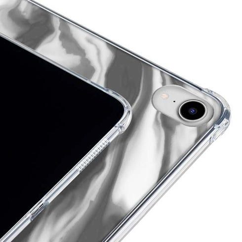 Grey Marble Ink iPad 11th Gen (2025) Clear Case