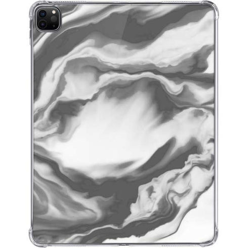 Grey Marble Ink iPad Pro 11in (2024) Clear Case
