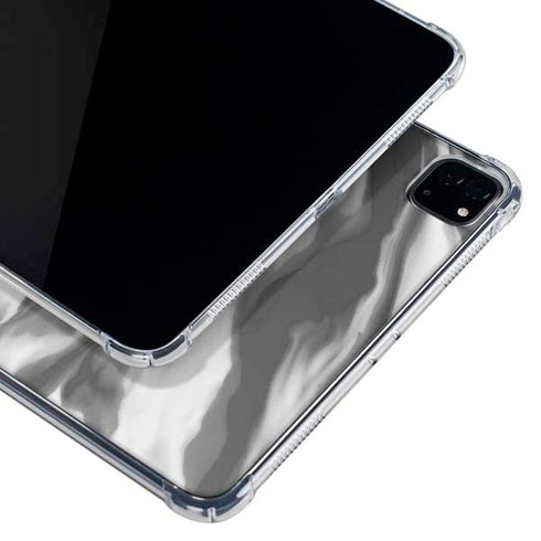 Grey Marble Ink iPad Pro 11in (2024) Clear Case