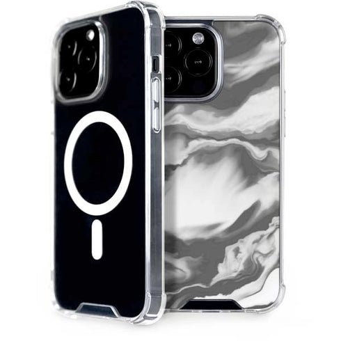 Grey Marble Ink iPhone Cases