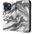 Grey Marble Ink iPhone 14 Plus Folio Case