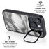 Grey Marble Ink iPhone 14 Plus Kickstand Case