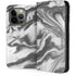Grey Marble Ink iPhone 14 Pro Folio Case
