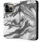 Grey Marble Ink iPhone 14 Pro Max Folio Case
