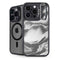 Grey Marble Ink iPhone 14 Pro Max Kickstand Case