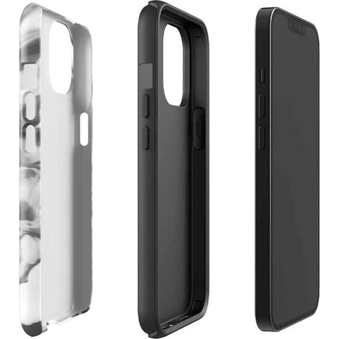 Grey Marble Ink iPhone 15 Impact Case