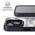 Grey Marble Ink iPhone 15 Kickstand Case