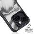 Grey Marble Ink iPhone 15 Kickstand Case