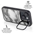 Grey Marble Ink iPhone 15 Plus Kickstand Case