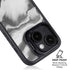 Grey Marble Ink iPhone 15 Plus Kickstand Case