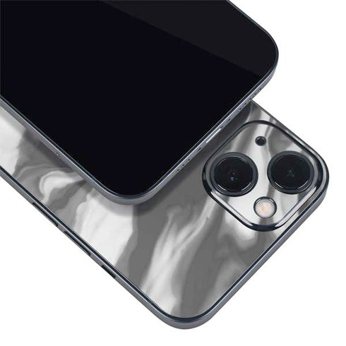 Grey Marble Ink iPhone 15 Skin
