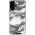 Grey Marble Ink iPhone 16 Plus Clear Case