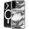 Grey Marble Ink iPhone 16 Plus MagSafe Case