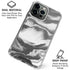 Grey Marble Ink iPhone 16 Pro Clear Case