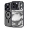 Grey Marble Ink iPhone 16 Pro Max Kickstand Case