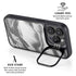 Grey Marble Ink iPhone 16 Pro Max Kickstand Case
