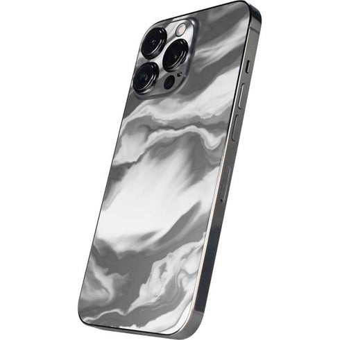 Grey Marble Ink iPhone 16 Pro Max Skin