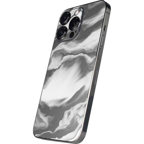 Grey Marble Ink iPhone 16 Pro Skin