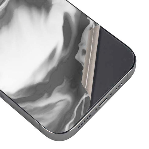 Grey Marble Ink iPhone 16 Pro Skin
