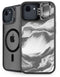 Grey Marble Ink iPhone 16e Kickstand Case