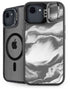 Grey Marble Ink iPhone 16e Kickstand Case