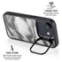 Grey Marble Ink iPhone 16e Kickstand Case