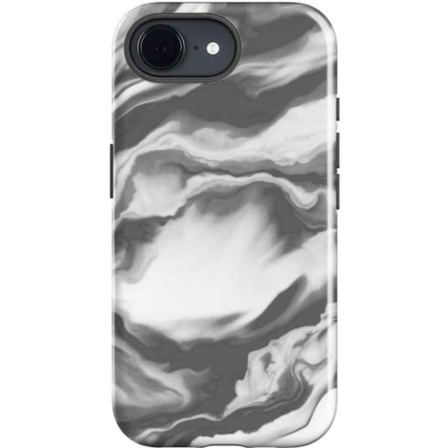 Grey Marble Ink iPhone 16e Impact Case