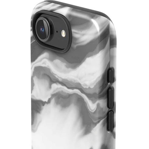 Grey Marble Ink iPhone 16e Impact Case