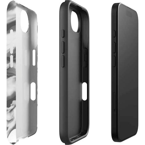 Grey Marble Ink iPhone 16e Impact Case