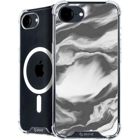 Grey Marble Ink iPhone 16e MagSafe Case