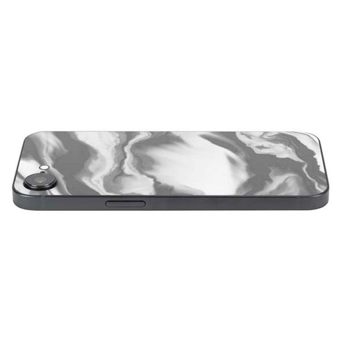 Grey Marble Ink iPhone 16e Skin
