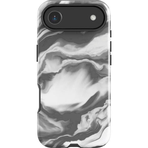 Grey Marble Ink iPhone 17 Air Impact Case